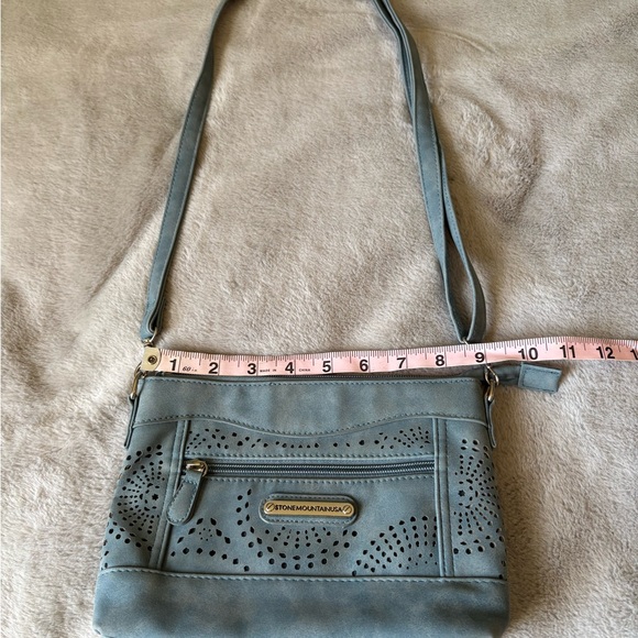 Stone Mountain Accessories Handbags - Stone Mountain Accessories Teal Crossbody Bag